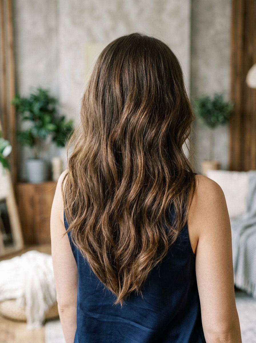 V Haarschnitt für dickes Haar - V Haarschnitt lange Haare